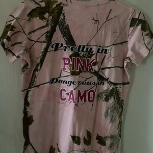 Pink Camo Kids T-Shirt